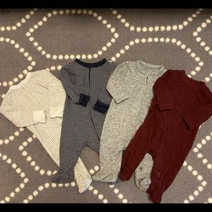 Old Navy 0-3M sleepers set of (4)